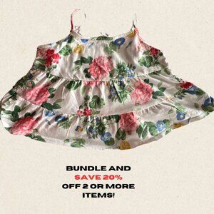 🌼 Old Navy Girls Strappy Floral Top - XS, Perfect for Summer!